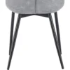 6x Eetkamerstoelen Met Rugleuning, Kunstleer, Grijs Metalen Frame 7