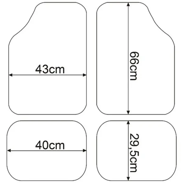 Autovloermatten Paars 6