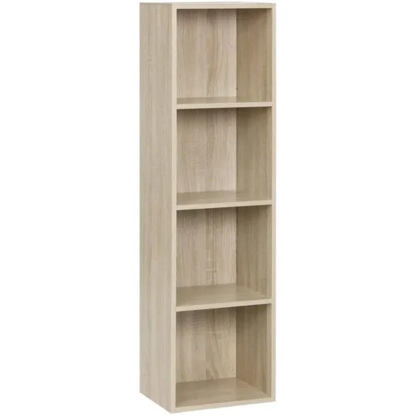 Boekenkast Boekenkast Opbergplank Archiefkast 4 Vakken 24x106x30 Cm 1