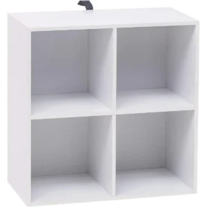 Boekenkast Kubusplank Wit, 4/6 Vakken, Kantoorplank, Dossierplank, Houtmateriaal 60x30x60cm 1