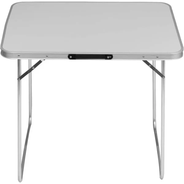 Campingtafel Aluminium & MDF Opvouwbaar 80x60,5x70cm Grijs 7