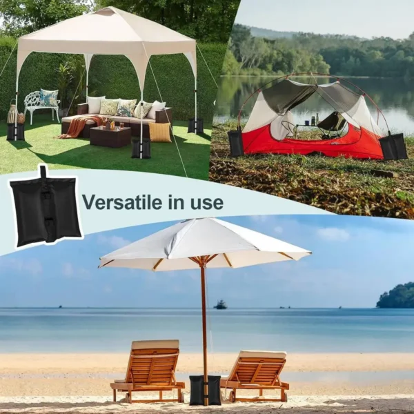 Diferza Pavilion Gewichten Set Van 4 Zandzakken Voor Tent Partytent Parasol Zwart 2