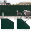 Diferza Schuttingscherm Privacyscherm Van 180 G/m² HDPE, Weerbestendig Tuinschutting, Groen 1 X 6 M 5