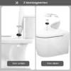 Diferza Toiletdeksel, Toiletbril Met Soft Close Mechanisme, Toiletbril, O-vorm, Houtpatroon 6
