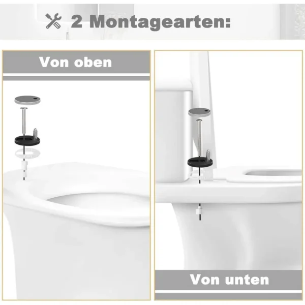 Diferza Toiletdeksel, Toiletbril Met Softclose-mechanisme, Toiletbril, O-vorm, Roze Cartoonpatroon 9