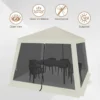 Diferza Tuinpaviljoen 3x3 M, Met Zijwanden Klamboe, Metaal, Partytent, Beige 5