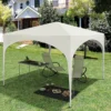 Diferza Vouwtent Pop-up Waterdicht, Zonwering Gemaakt Van Oxford Metalen Frame 3x3m Beige 5