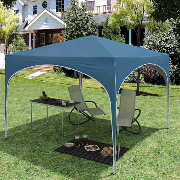 Diferza Vouwtent Pop-up Waterdicht, Zonwering Gemaakt Van Oxford Metalen Frame 3x3m Blauw 5