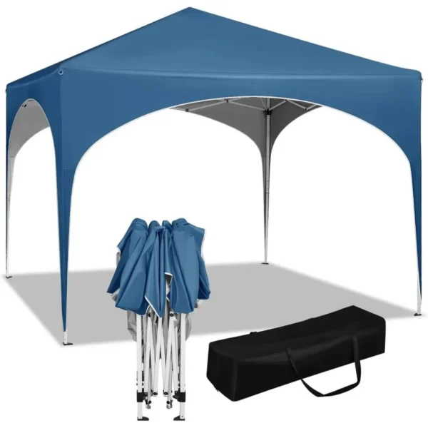 Diferza Vouwtent Pop-up Waterdicht, Zonwering Gemaakt Van Oxford Metalen Frame 3x3m Blauw 1