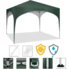 Diferza Vouwtent Pop-up Waterdicht, Zonwering Gemaakt Van Oxford Metalen Frame 3x3m Groen 7