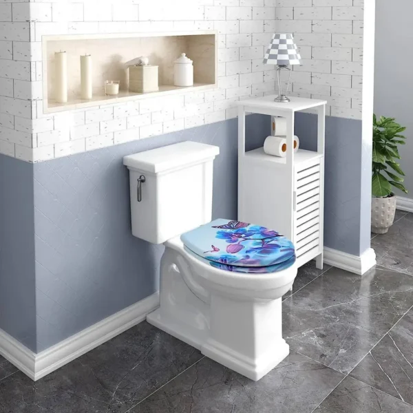 Duroplast Toiletbril Met Softclose Mechanisme Blauw Phalaenopsid 4