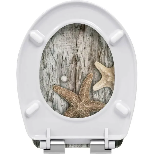 Duroplast Toiletbril Met Softclose-mechanisme Pearl And Starfish 2