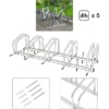 Fietsstandaard Fietshouder Op De Vloerstandaard Van Metaal Zilver 130,5x32x27cm 4