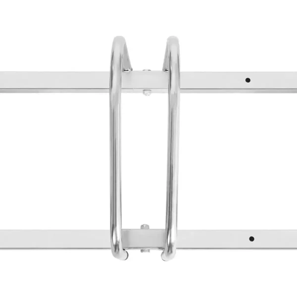 Fietsstandaard Fietshouder Op De Vloerstandaard Van Metaal Zilver 160,5x32x27cm 2