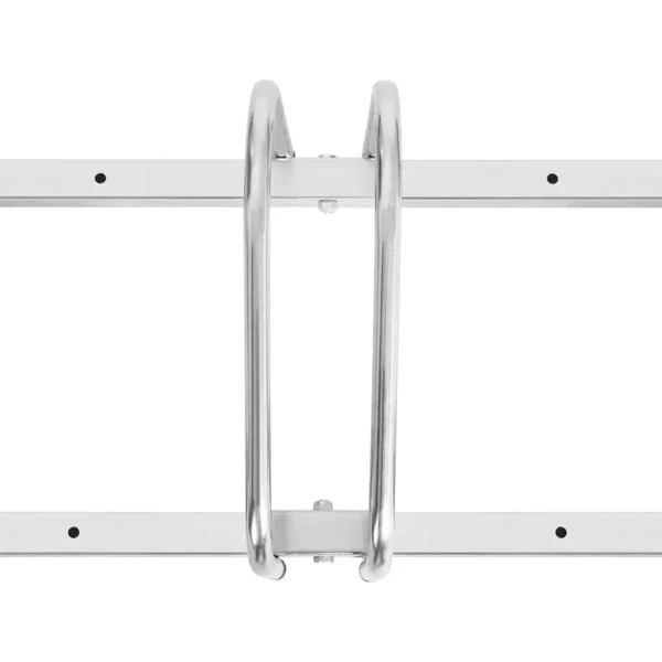 Fietsstandaard Fietshouder Op De Vloerstandaard Van Metaal Zilver 70,5x32x27cm 2