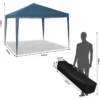 Gazebo Pop-Up Waterdicht Zonwering Patio Festival Pagodetent 3 X 3 M Blauw 3