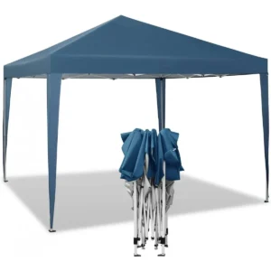 Gazebo Pop-Up Waterdicht Zonwering Patio Festival Pagodetent 3 X 3 M Blauw 1