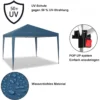 Gazebo Pop-Up Waterdicht Zonwering Patio Festival Pagodetent 3 X 3 M Blauw 5