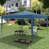 Gazebo Pop-Up Waterdicht Zonwering Patio Festival Pagodetent 3 X 3 M Blauw 8