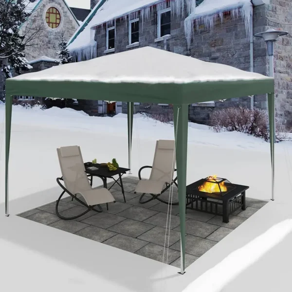 Gazebo Pop-Up Waterdicht Zonwering Patio Festival Pagodetent 3 X 3 M Groen 6