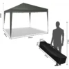 Gazebo Pop-Up Waterdichte Zonwering Patio Festival Pagodetent 3 X 3 M Grijs 3