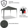 Gazebo Pop-Up Waterdichte Zonwering Patio Festival Pagodetent 3 X 3 M Grijs 5