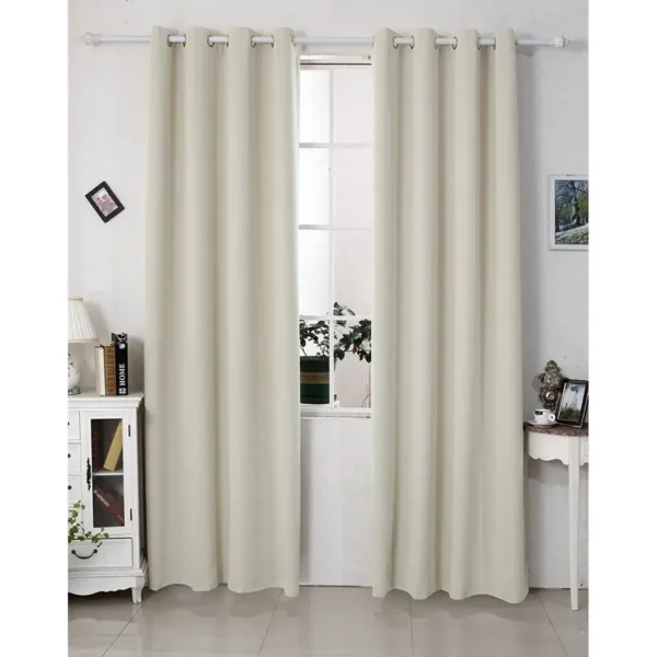 Gordijn Met Oogjes 250g/m² In Verschillende Maten, (1 Stuk) Beige 135x225 Cm 3