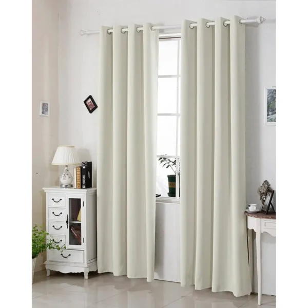 Gordijn Met Oogjes 250g/m² In Verschillende Maten, (1 Stuk) Beige 135x225 Cm 8