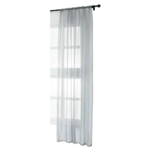 Gordijnen Transparant Met Rucheband Stores Voile (1 Stuk) Grijs 140x245 Cm 1