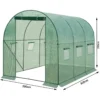 Kas 300x200x200 Cm, Foliekas Winterproof, Tomatenhuis Met Deur 6 Ramen Groen 3