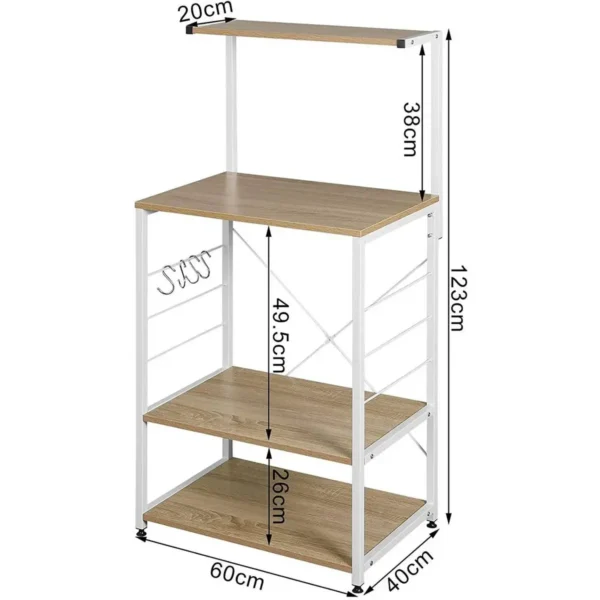 Keukenplank, Staande Plank, Magnetronhouder, Bakkersplank, Huishoudplank 3