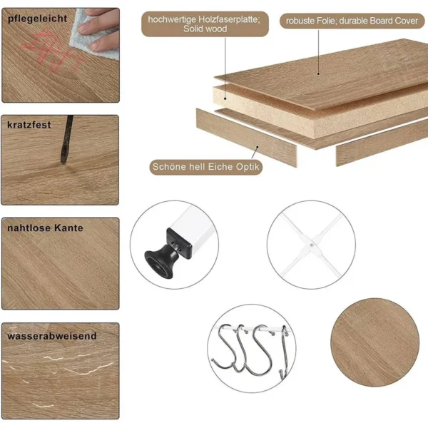 Keukenplank, Staande Plank, Magnetronhouder, Bakkersplank, Huishoudplank 5