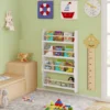 Kinderboekenkast Wandplank Van Grenenhout E1 MDF Met 4 Planken Wit 2