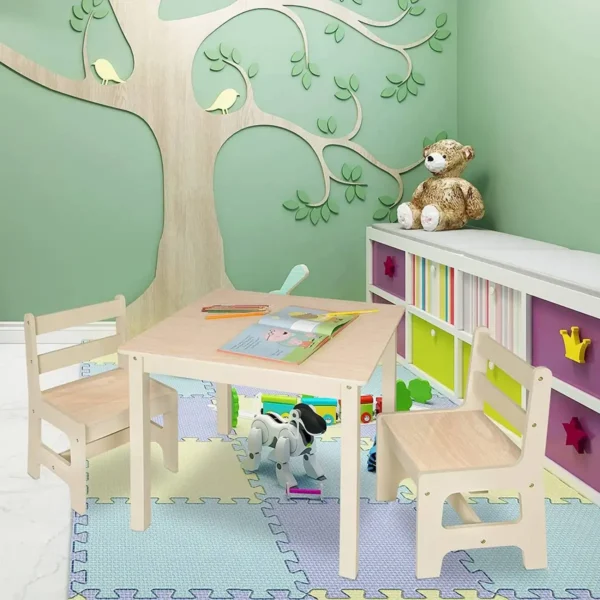 Kindertafel Met 2 Stoelen, Zithoek Voor Kinderen 2