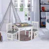 Kinderzitgroep Kindertafel Met 2 Stoelen Witgrijs 2