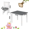 Kinderzitgroep Kindertafel Met 2 Stoelen Witgrijs 4