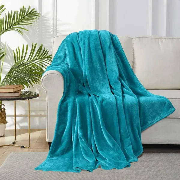 Knuffeldeken Sprei Turquoise 150x200cm 2