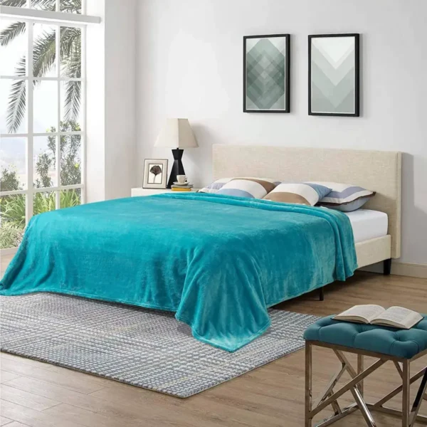 Knuffeldeken Sprei Turquoise 150x200cm 3