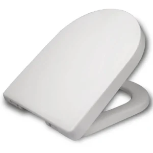 Kunststof Toiletbril Met Softclose-mechanisme D-vorm Wit 1