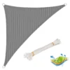Luifelzonwering Ademend HDPE Windscherm Met UV-bescherming Grijs 2,5x2,5x3,5m 1