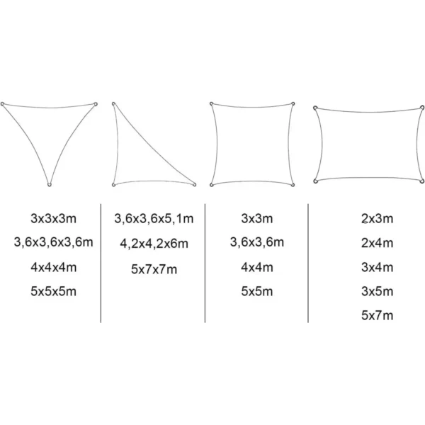 Luifelzonwering Ademend HDPE Windscherm Met UV-bescherming Grijs 2,5x2,5x3,5m 10