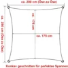 Luifelzonwering Ademend HDPE Windscherm Met UV-bescherming Grijs 2x2 M 2