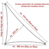 Luifelzonwering Ademend HDPE Windscherm Met UV-bescherming Grijs 3,6x3,6x5,1m 2