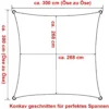 Luifelzonwering Ademend HDPE Windscherm Met UV-bescherming Grijs 3x3 M 2