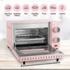 Mini-oven 10 Liter, 650 Watt Broodroosteroven, 100-230 °C, 60 Minuten Roze 5