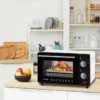 Mini-oven 10 Liter, 650 Watt Broodroosteroven, 100-230 °C, 60 Minuten Zwart En Wit 2