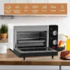 Mini-oven 10 Liter, 650 Watt Broodroosteroven, 100-230 °C, 60 Minuten Zwart En Wit 3