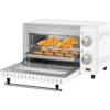 Mini-oven 10 Liter, 650 Watt Broodroosteroven Pizzaoven Bakplaat Met Timer Wit 7