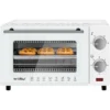 Mini-oven 10 Liter, 650 Watt Broodroosteroven Pizzaoven Bakplaat Met Timer Wit 8