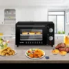 Mini-oven 10 Liter, 650 Watt Broodroosteroven Pizzaoven Bakplaat Met Timer Zwart 2